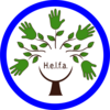 Das Helfa-Logo Technologie - blauer Kreis - PNG